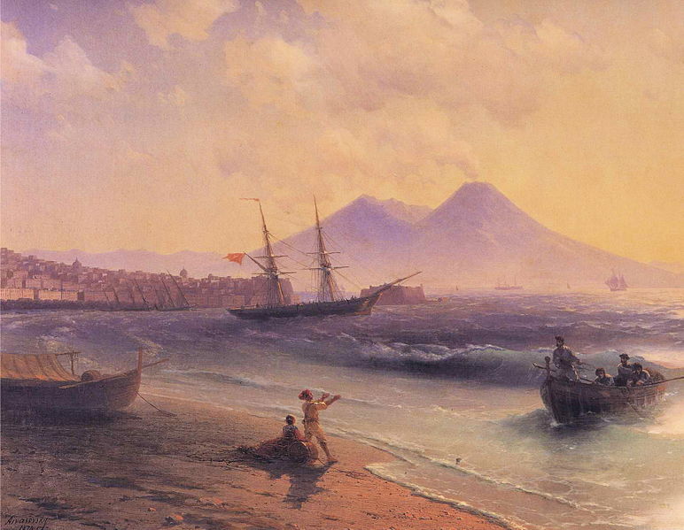 Fishermen Returning Near Naples